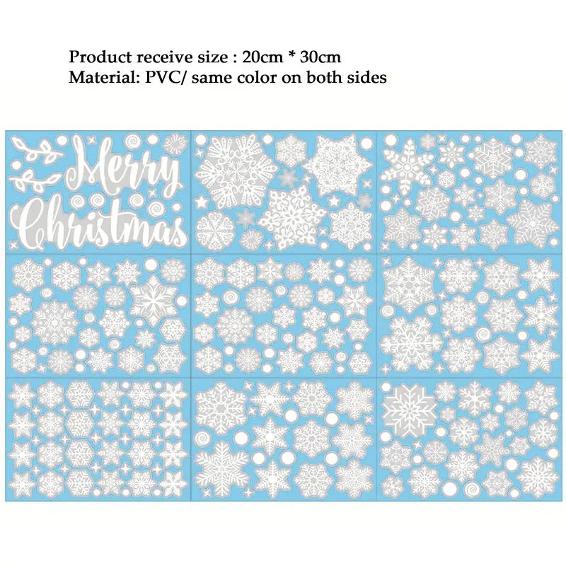Festive Snowflake Window Decals for Christmas Cheer - Image 30