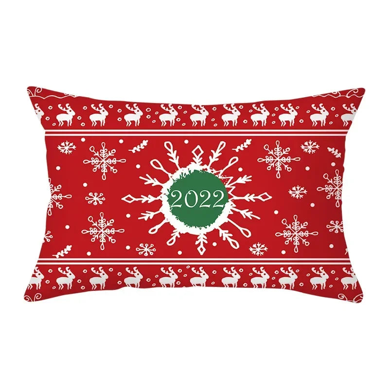 Festive Red Christmas Cushion Cover for Cozy Decor - Image 9