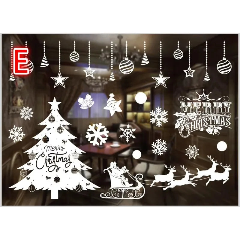 Charming Christmas Window Stickers for Holiday Decor - Image 11