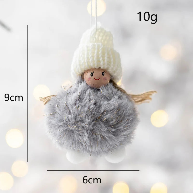 Festive Angel Baby Plush Doll Ornament - Image 36