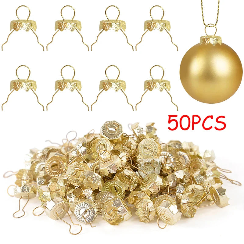 100/50 Pack Decorative Christmas Ball Cap Strings - Image 8