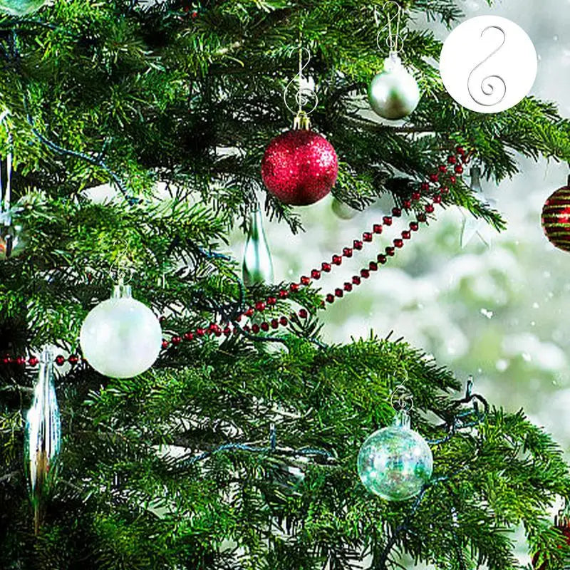 20 Christmas Ornament S-Hooks for Tree Decor - Image 7