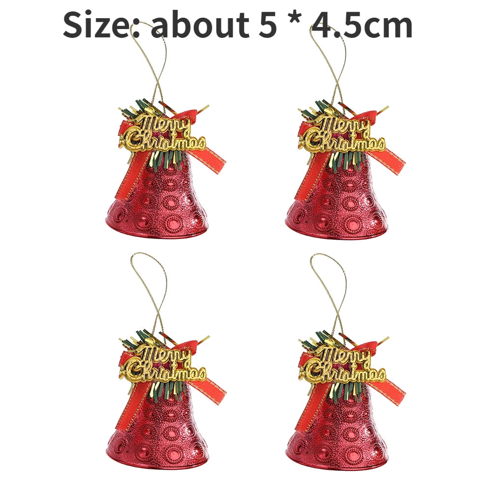 4PCS Gold Christmas Bells for Festive Decor - Image 14
