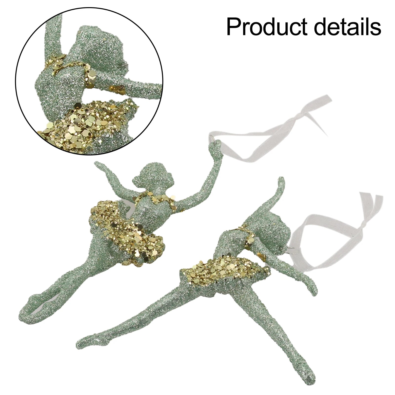 Charming Green Snowflake Bell Christmas Ornaments - Image 47