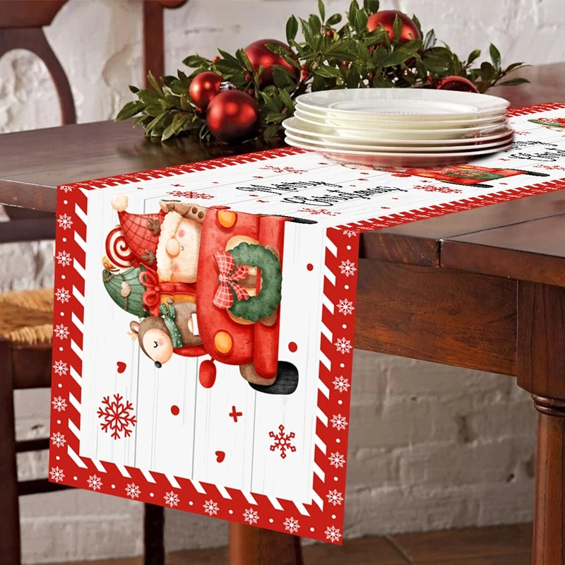 Festive Christmas Table Runner for Holiday Decor - Image 40