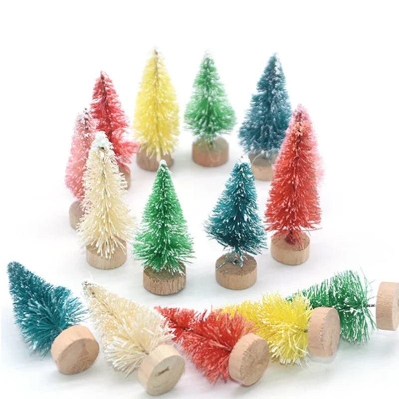 500 Mini Snowy Pine Christmas Tree Ornaments - Image 5