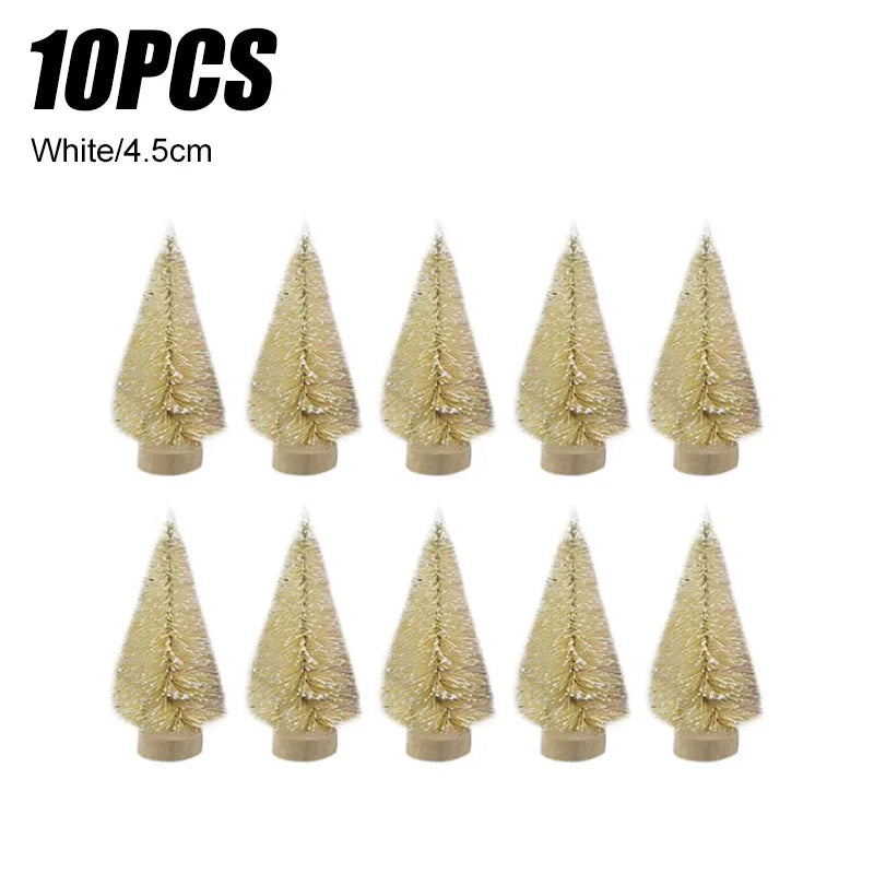 500 Mini Snowy Pine Christmas Tree Ornaments - Image 11