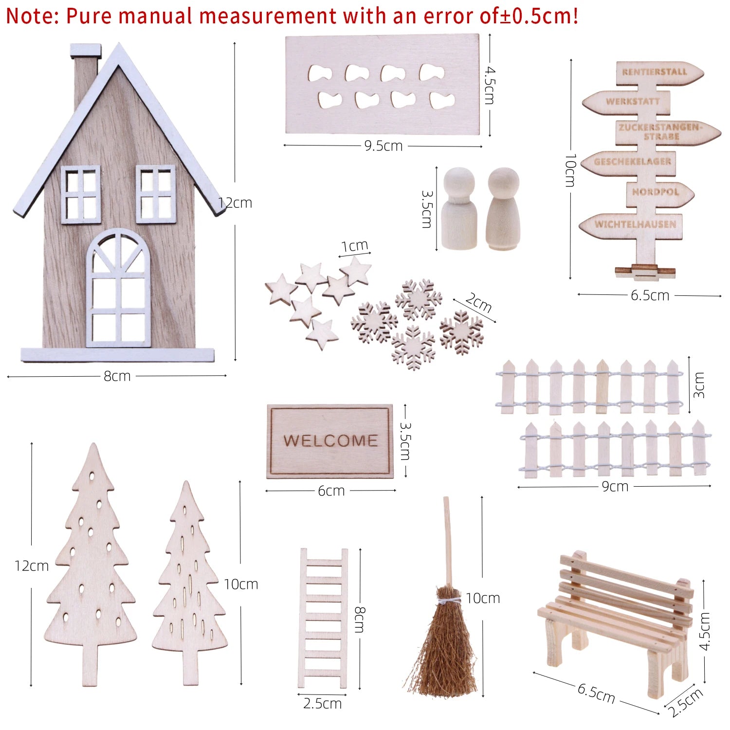Enchanting Wooden Elf Door Kit for Christmas Decor - Image 17