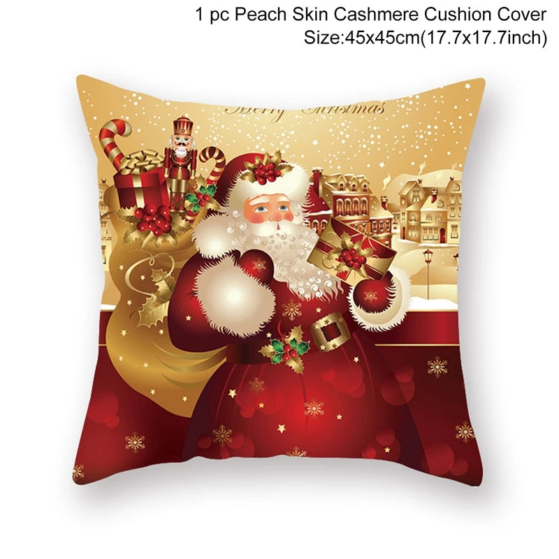 Festive 45cm Christmas Pillowcase Cushion Cover - Image 6