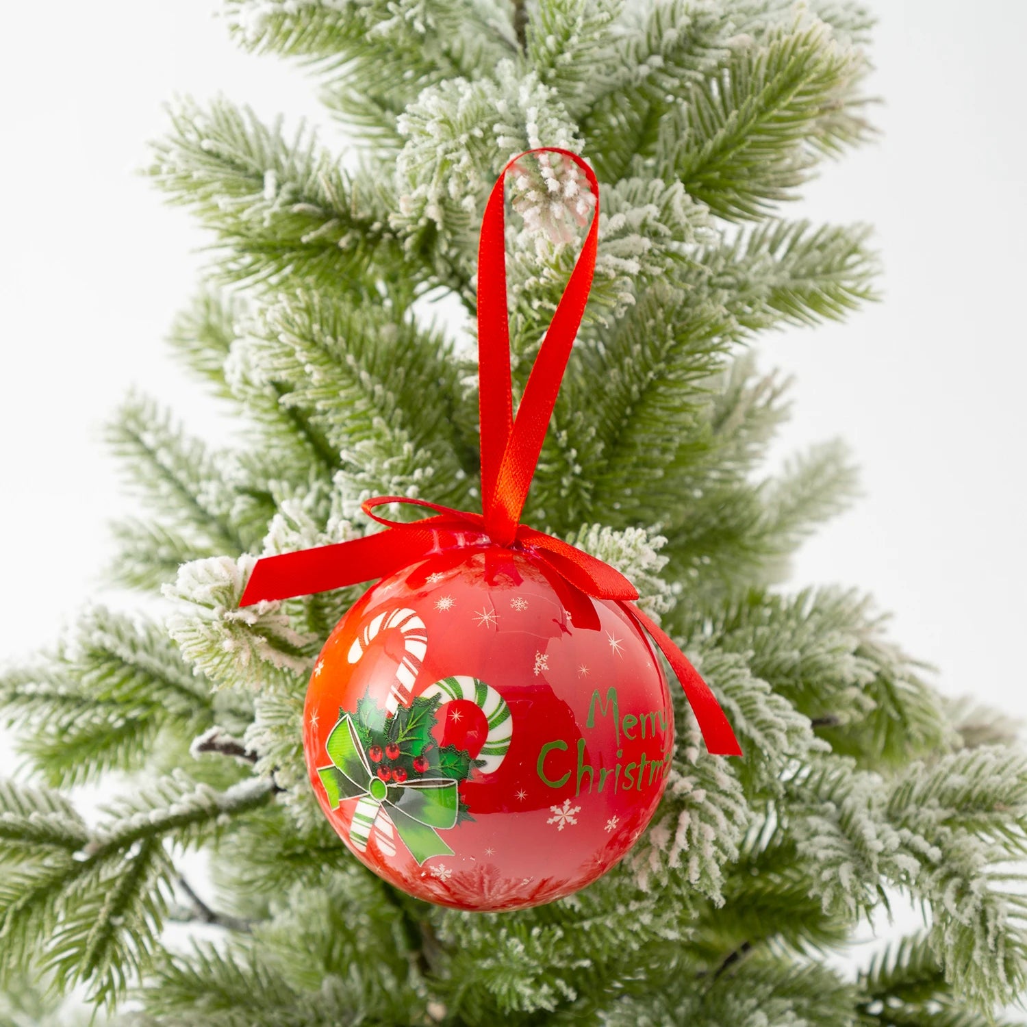 Sparkling 8cm Christmas Ball Ornaments for Your Tree - Image 23