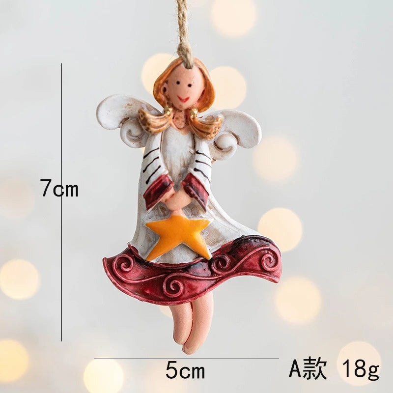 Festive Resin Christmas Sock & Snowman Ornaments - Image 2