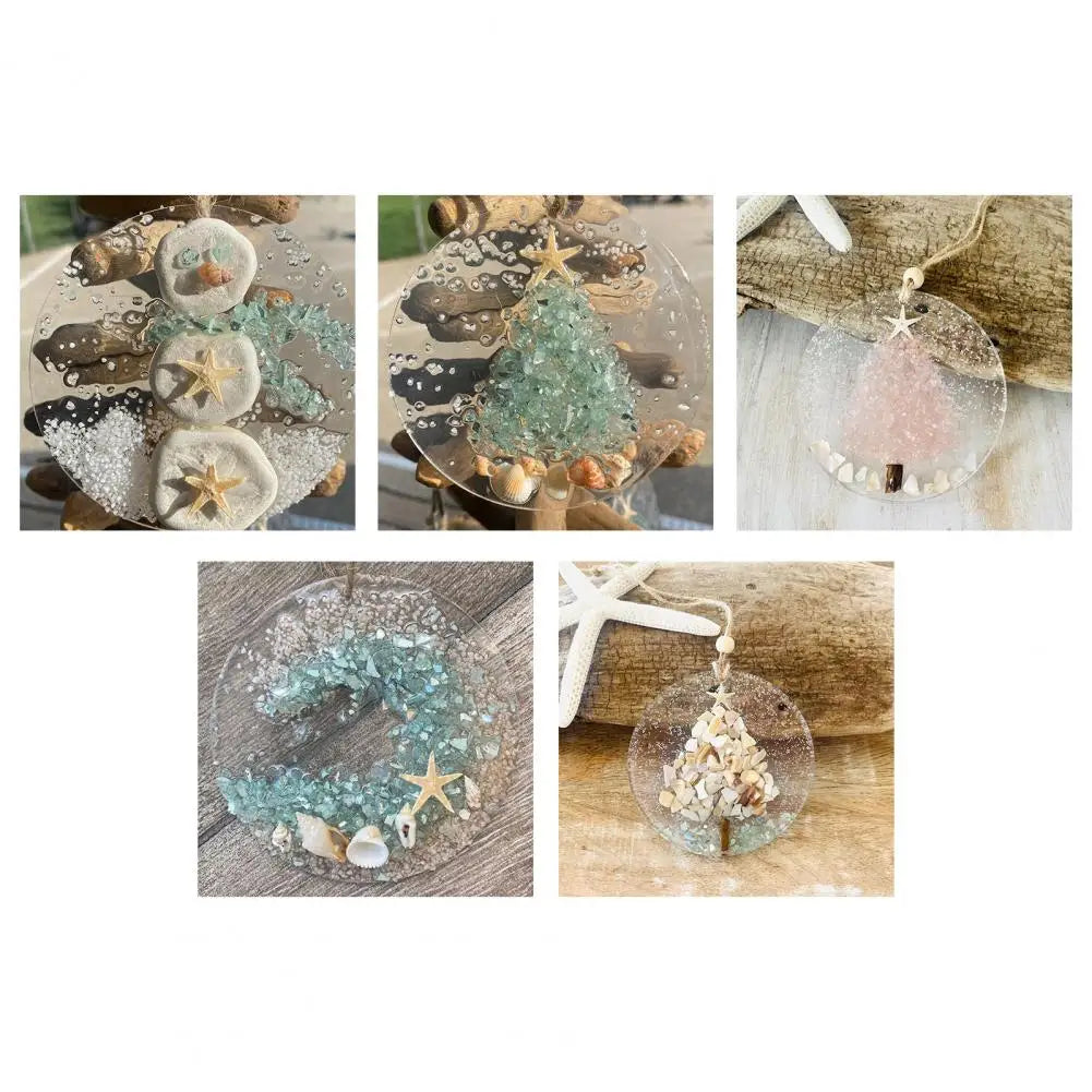 Coastal Christmas Ornament Set: Sea Glass & Starfish - Image 9