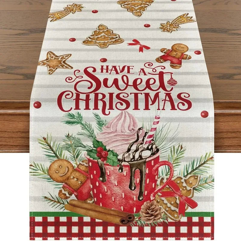 Charming Snowman Christmas Table Runner for Dining - Image 31
