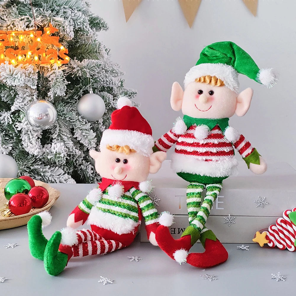 Big Plush Christmas Elf Dolls for Festive Decor