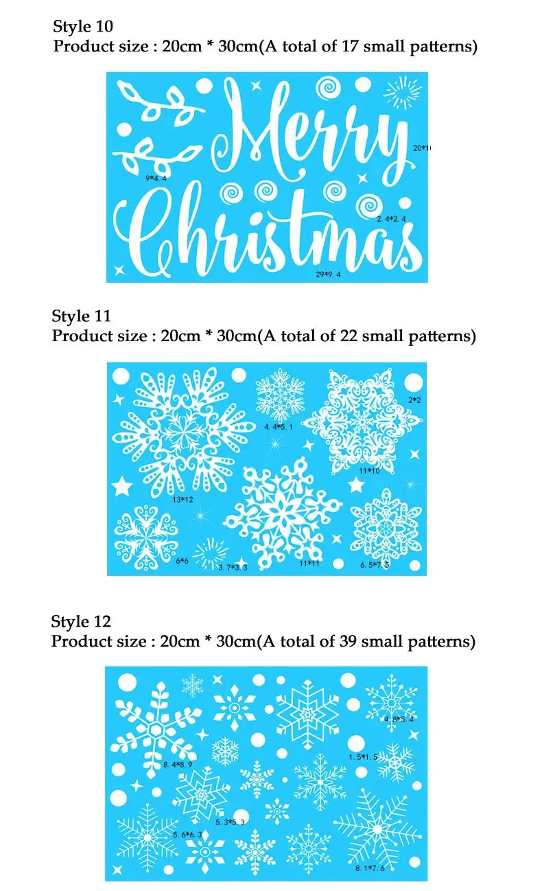 Festive Snowflake Window Decals for Christmas Cheer - Image 34