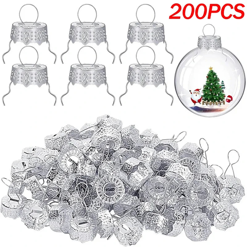 100-200pcs Removable Round Christmas Ball Caps - Image 8