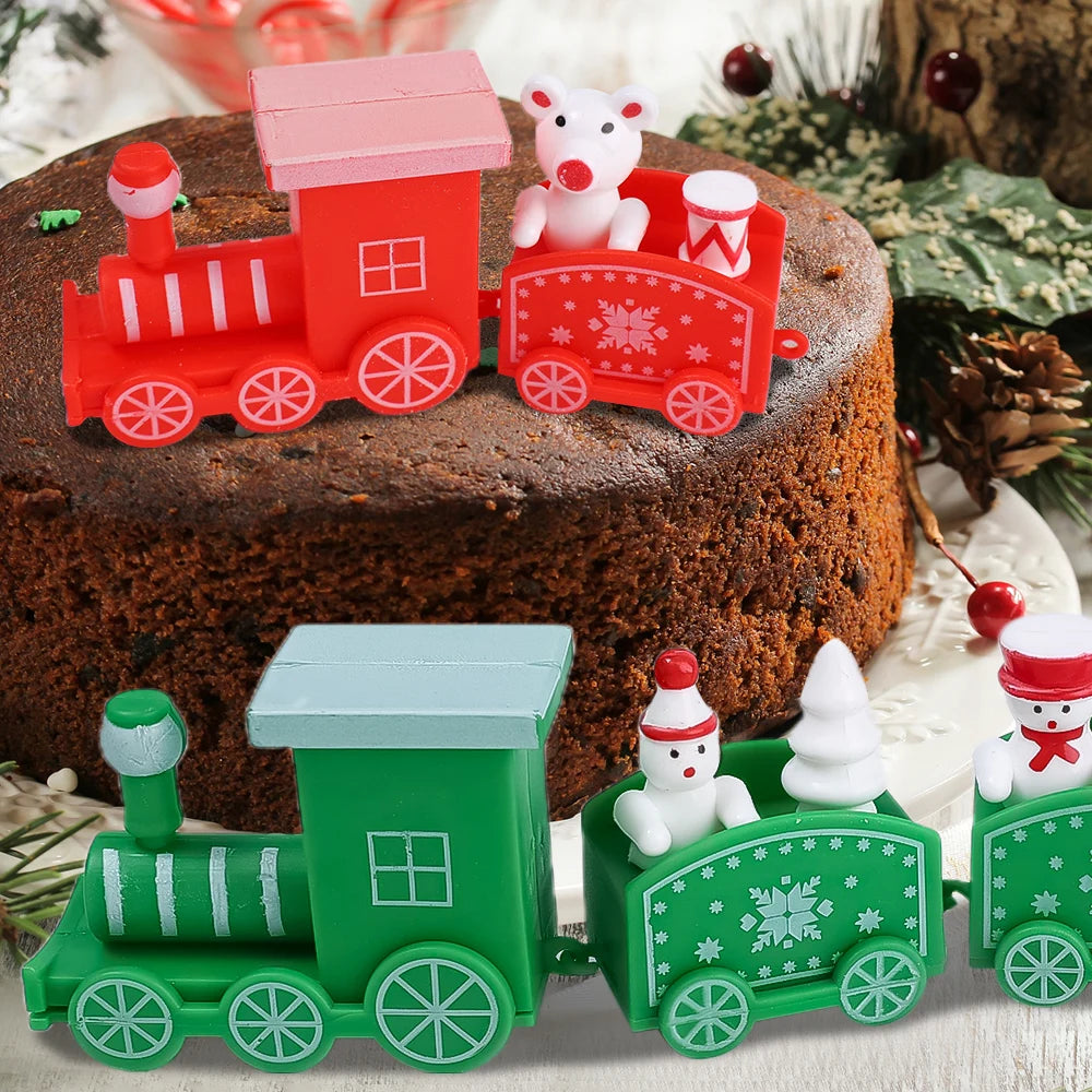 Charming Wooden Train Ornaments for Christmas Decor - Image 36