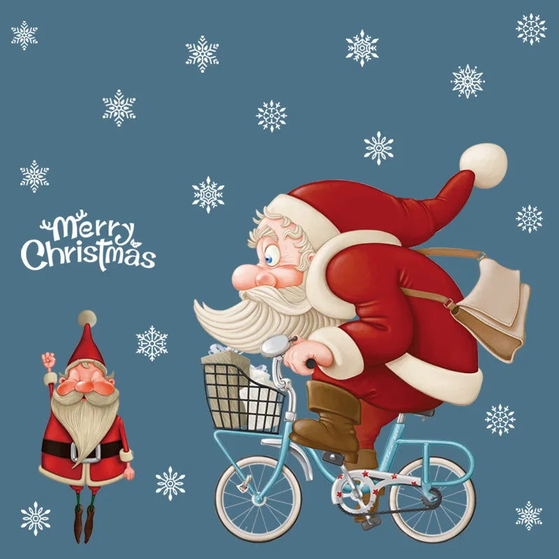 Festive Christmas Window Stickers: Santa & Tree Decor - Image 20