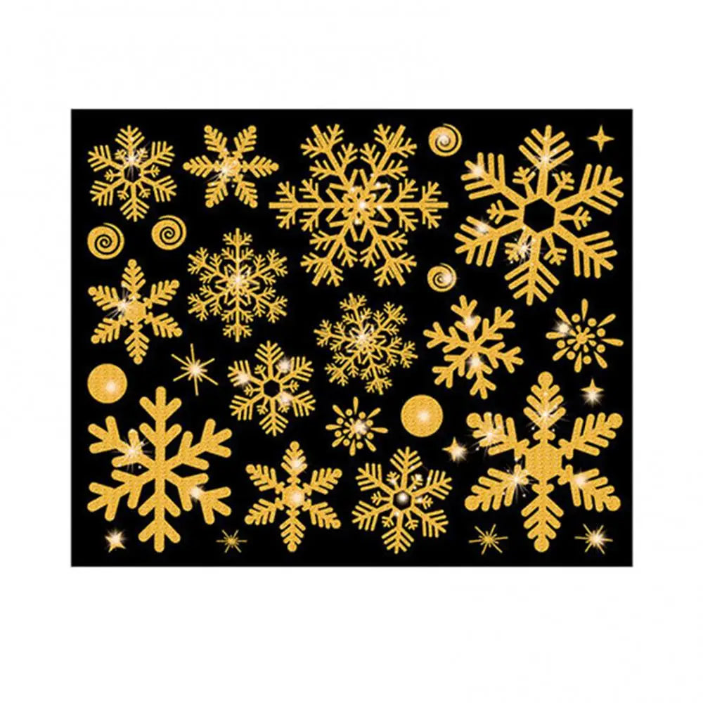 Glitter Snowflake Wall Stickers for Christmas Decor - Image 4