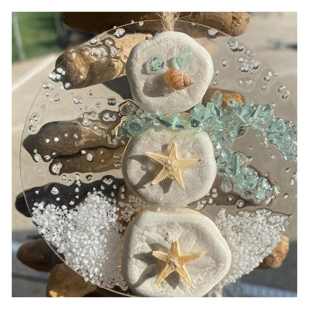 Coastal Christmas Ornament Set: Sea Glass & Starfish - Image 8