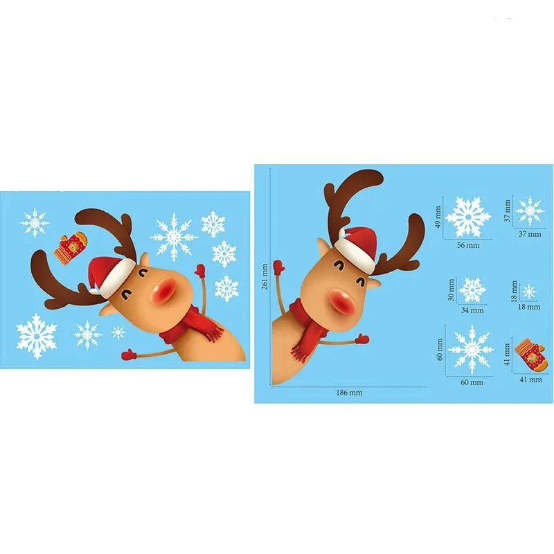 Festive Christmas Window Stickers: Santa & Snowflakes - Image 11