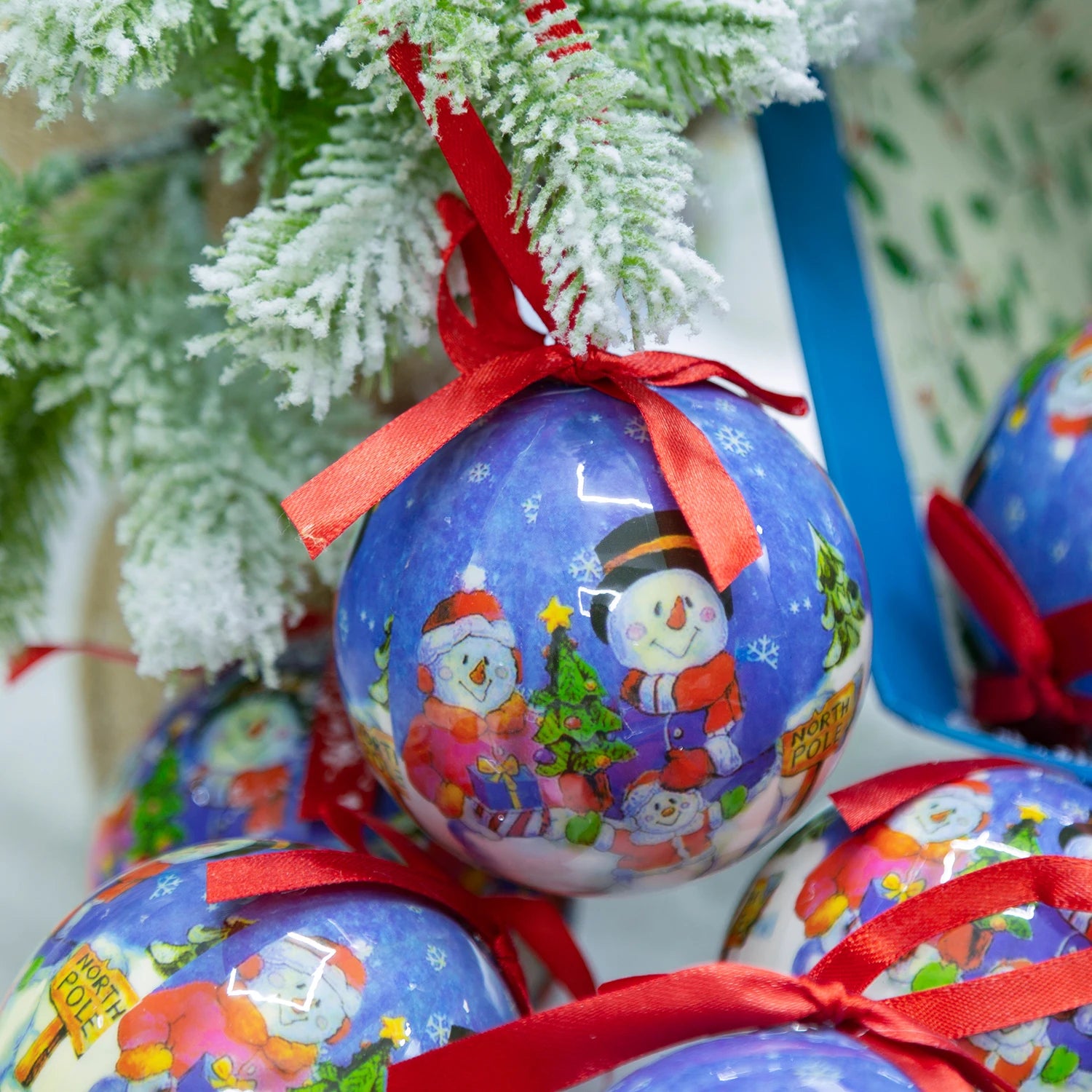 Sparkling 8cm Christmas Ball Ornaments for Your Tree - Image 32