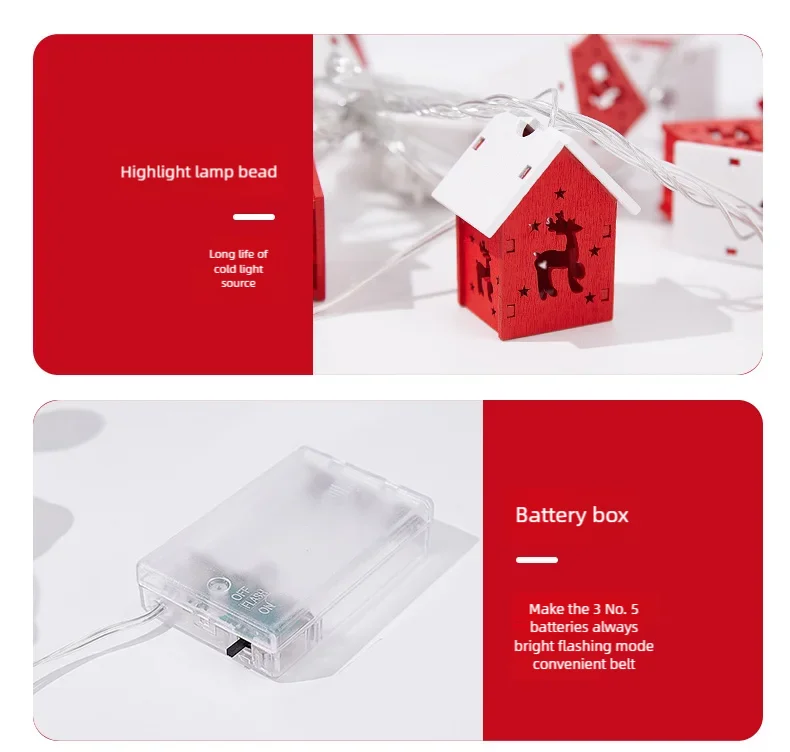 Charming Mini House LED Light String for Christmas - Image 17