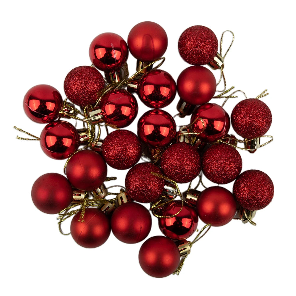 24pcs Shimmering Christmas Ball Ornaments for Tree - Image 39