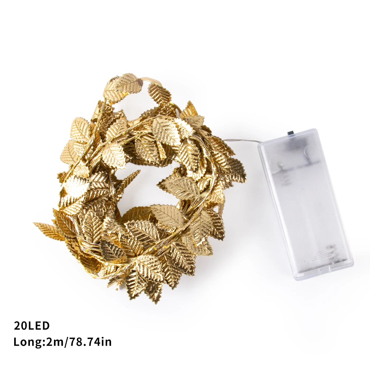Magical Golden Leaves Fairy String Lights for Christmas - Image 9