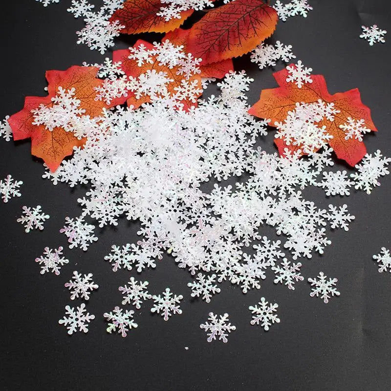 Festive Snowflake Confetti for Holiday Decor - Image 17