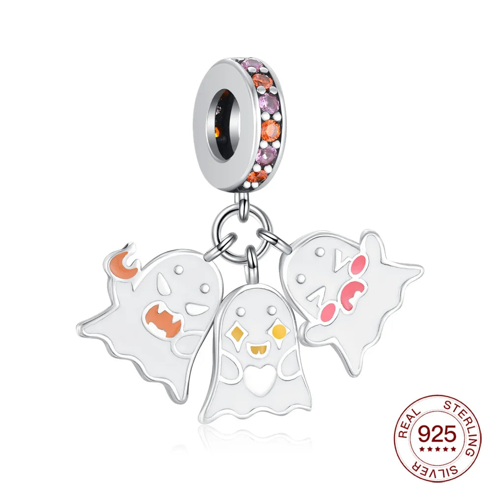 925 Silver Crystal Christmas Tree Charm for Bracelets - Image 12
