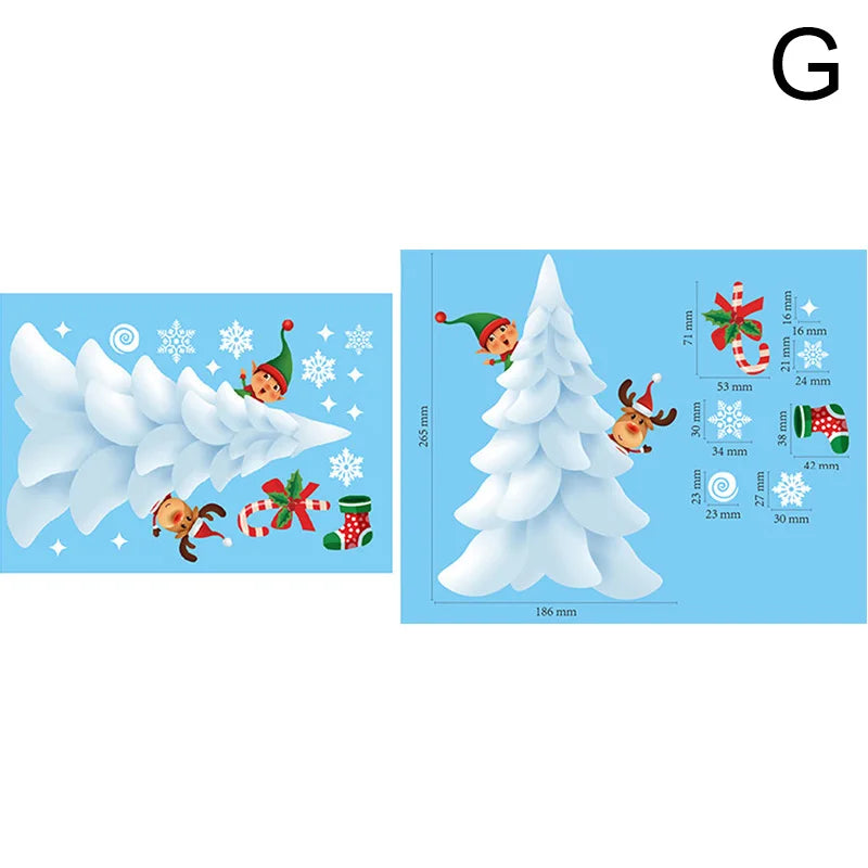 Festive Christmas Window Stickers: Santa & Snowflakes - Image 30