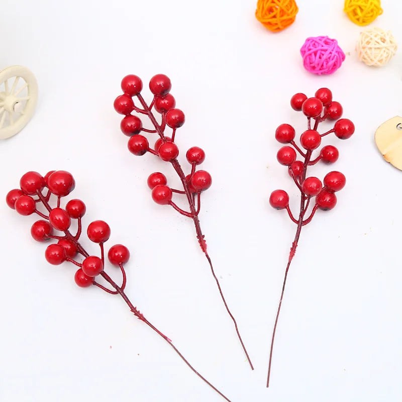 28CM Glittering Christmas Flower Decorations - 1 to 3pcs - Image 39