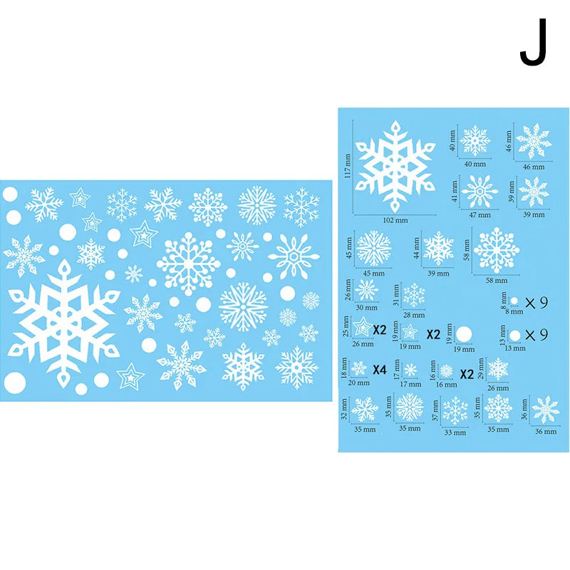 Festive Christmas Window Stickers: Santa & Snowflakes - Image 33