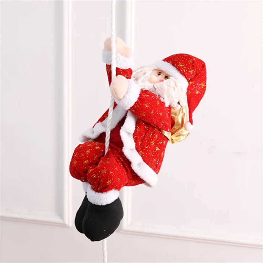 Festive Climbing Rope Santa Tree Pendant Decorations - Image 5
