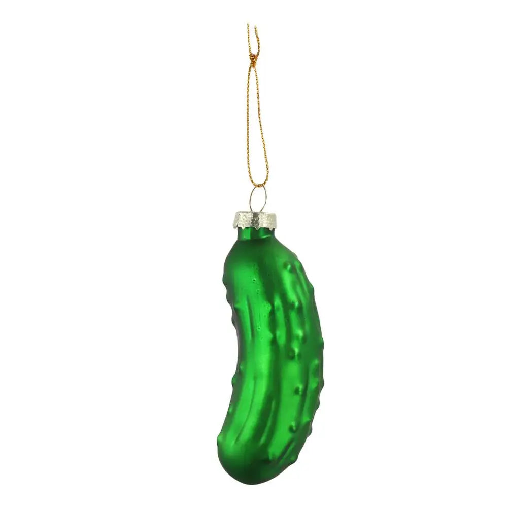 Charming Glass Cucumber Christmas Tree Ornament - Image 8