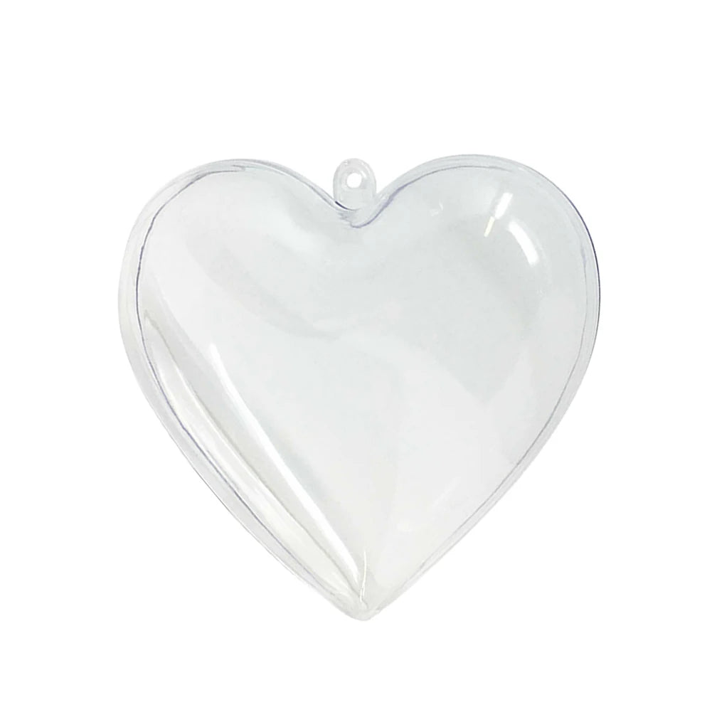 Charming Clear Heart Baubles for Christmas Decor - Image 9