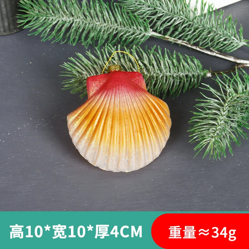 Christmas Marine Animal Glass Pendant Ornaments - Image 13