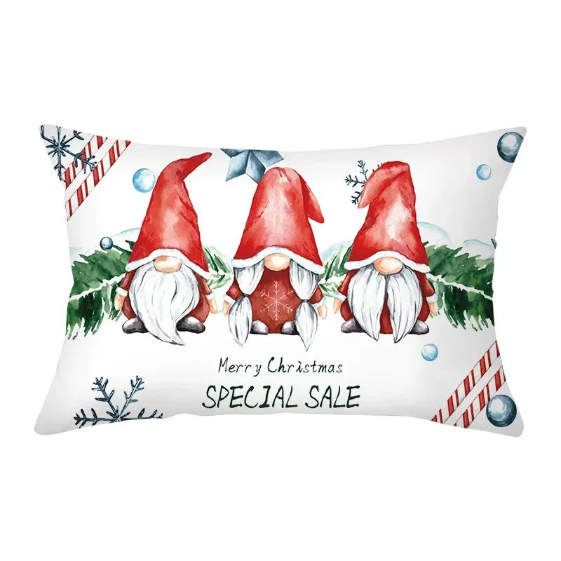 Festive Red Christmas Cushion Cover for Cozy Decor - Image 4