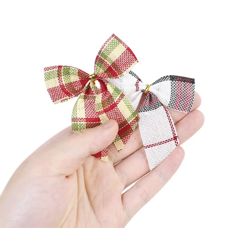 Christmas Gold Dust Bow Ornaments - 10/20pcs - Image 19