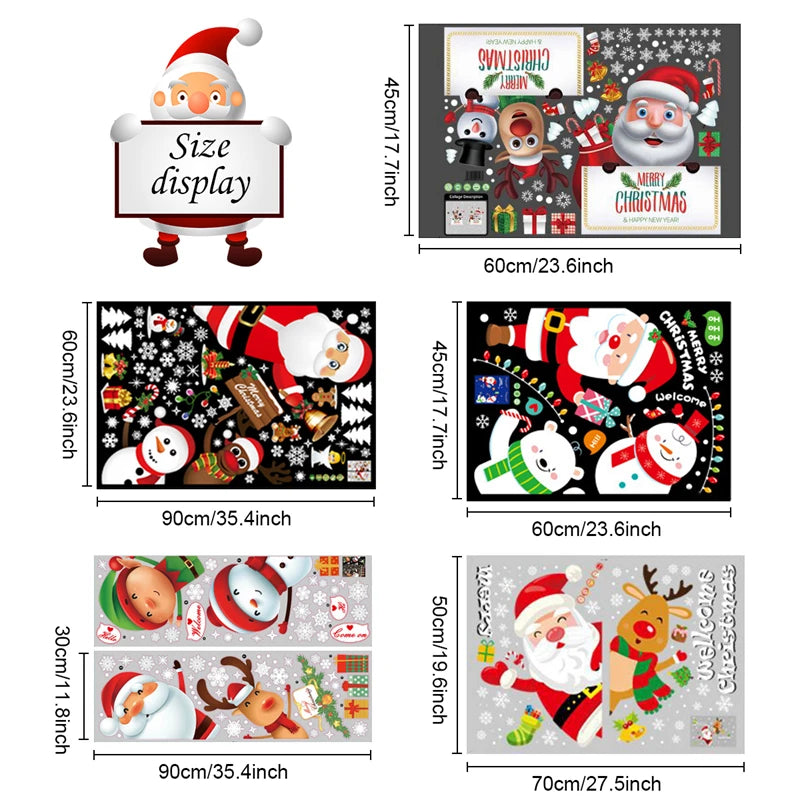 Festive Christmas Wall and Window Stickers - Image 49