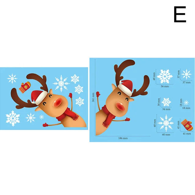 Festive Christmas Window Stickers: Santa & Snowflakes - Image 10