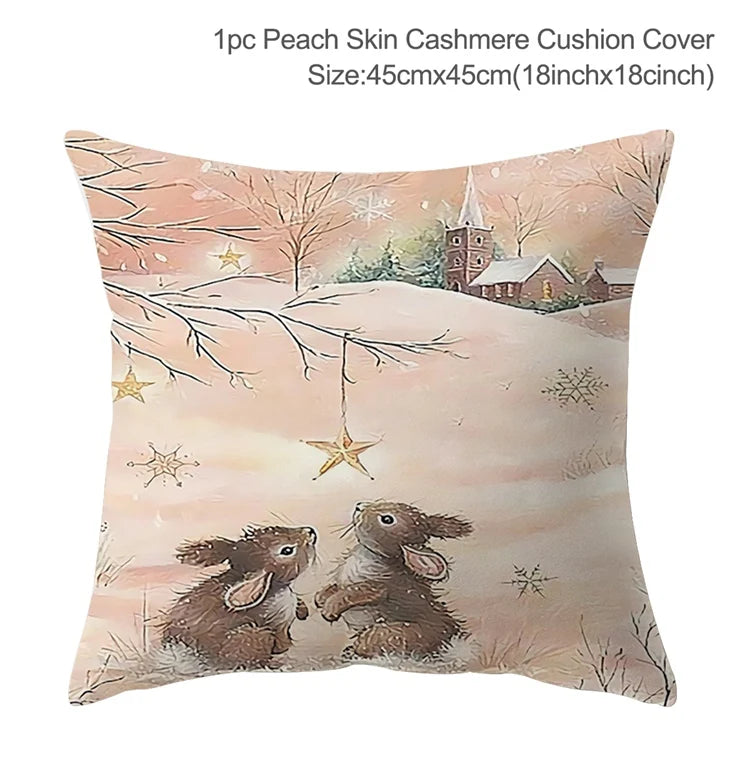 Festive 45cm Christmas Pillowcase Cushion Cover - Image 50