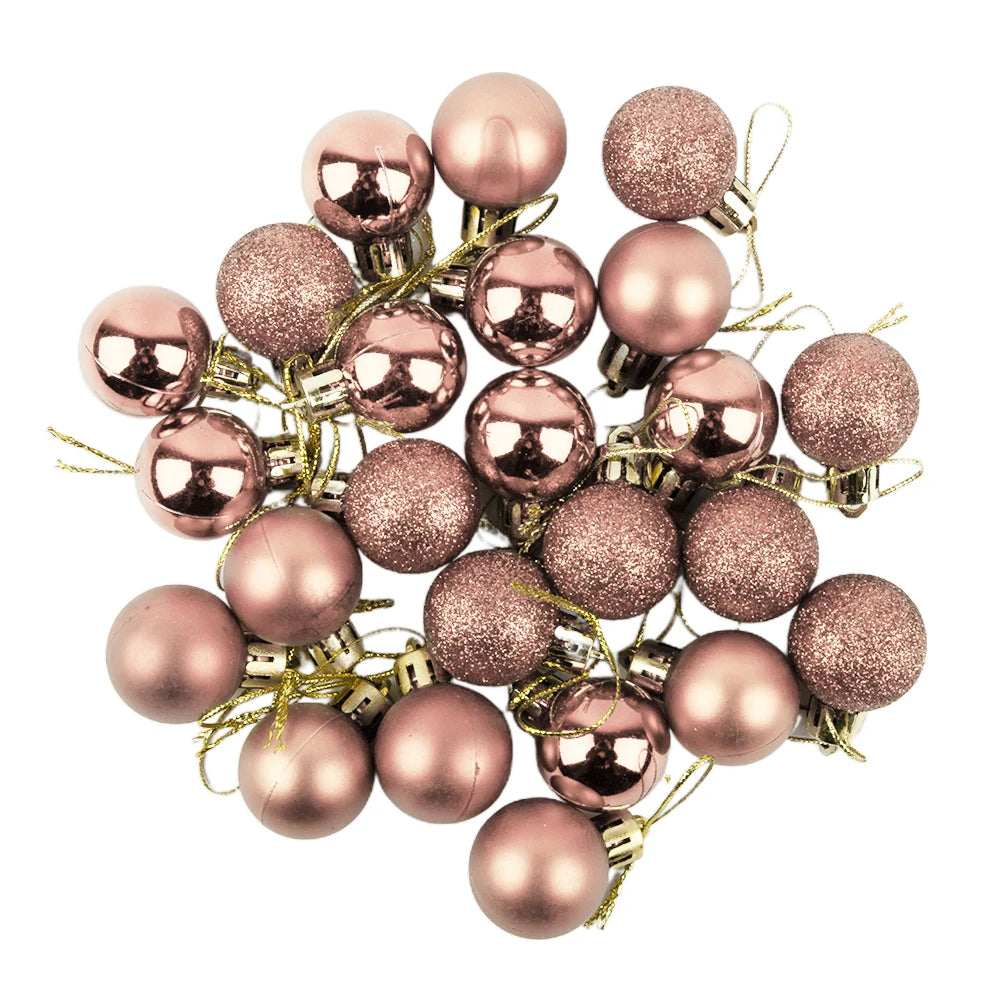 24pcs Shimmering Christmas Ball Ornaments for Tree - Image 52