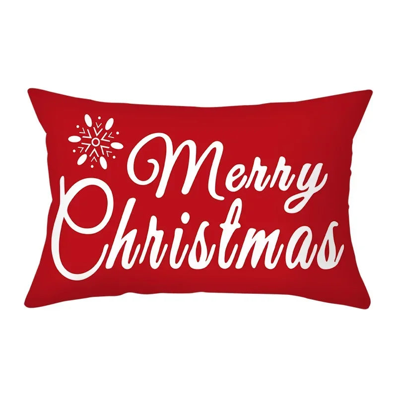 Festive Red Christmas Cushion Cover for Cozy Decor - Image 27