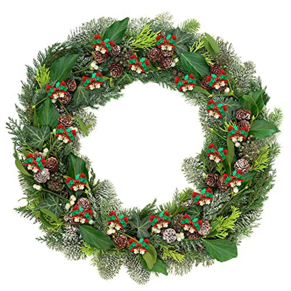 10PCS Festive Christmas Tree Bow Ornaments - Image 5