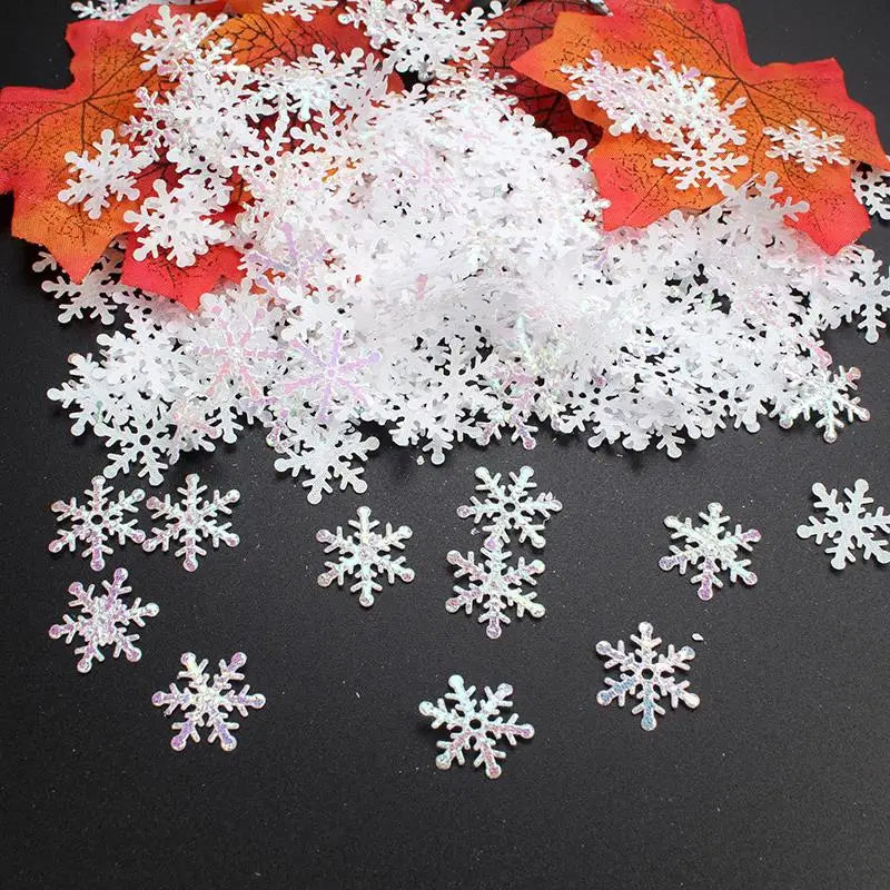 Festive Snowflake Confetti for Holiday Decor - Image 22