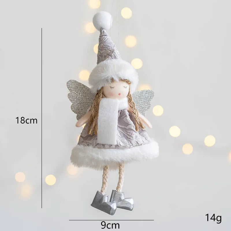 Charming Plush Angel Ornament for Christmas Decor - Image 20