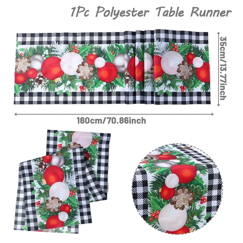 Merry Christmas Table Runner for Festive Decor - Image 18