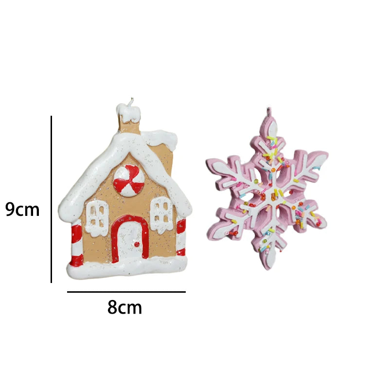 Charming Pink Snowflake Christmas Ornaments for Tree - Image 8
